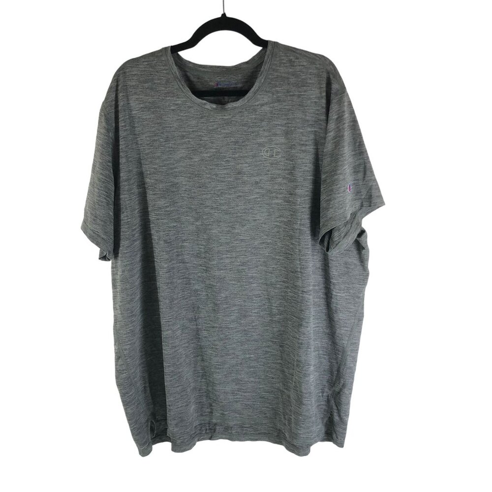 Champion Mens Heather Gray Athletic T-Shirt Size 2XL
